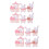 4 Sets Rabbit Train Easter Ornament Bunny Figurine Desktop Model 9