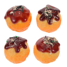 8 Takoyaki Realistico In PVC Per Decorazione E