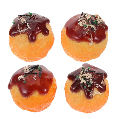 8 Takoyaki Realistico In PVC Per Decorazione E 1