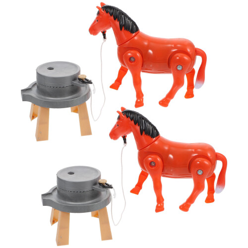 2 Set Giocattoli Elettrici Rotanti A Forma Cavallo 2