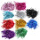 30 Pezzi Teli Luccicanti Colorati Per Parrucche 3