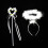 Heart Wand Bambina Costume Angelo Rosa 6
