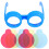 1 Set Kinderen Drie Kleuren Glazen Bril Speelgoed 1