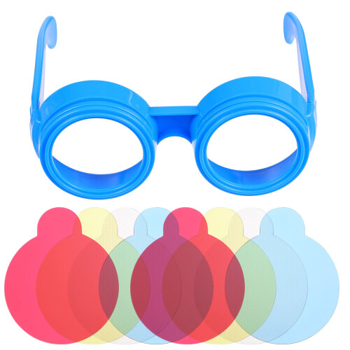 1 Set Kinderen Drie Kleuren Glazen Bril Speelgoed