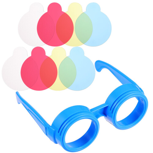 1 Set Kinderen Drie Kleuren Glazen Bril Speelgoed 2
