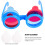 1 Set Kinderen Drie Kleuren Glazen Bril Speelgoed 9