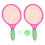 1 Racchette Tennis E Badminton Per In Rosa 1