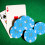 50 Plastic Chips Munten Tellers 7