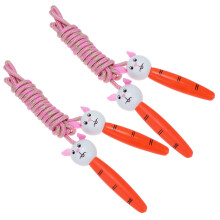 2 Springtouw Met Cartoonpatroon Handvat Voor Kinderen