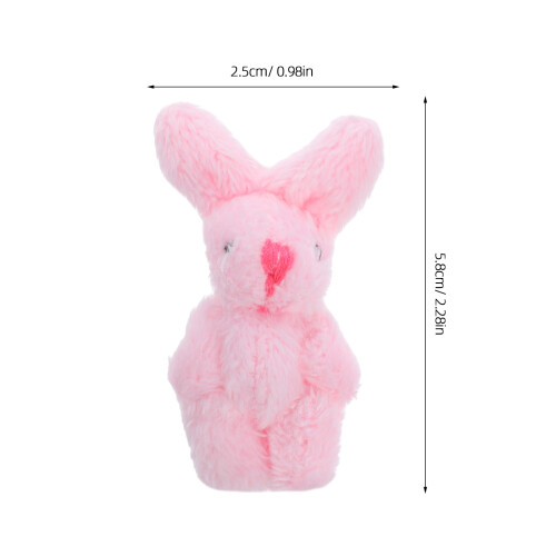 3 Pezzi Statuetta Coniglio In Peluche Per Micro Paesaggio 1
