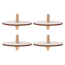 8 Stuks Onafgewerkt Diy Gyroscoop Peg Top Voor Kinderen
