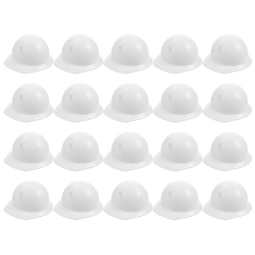 60 Stuks Popconstructie Mutsen Veiligheidshelmen Mini Helmen