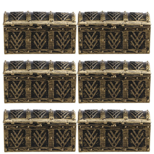 12 Pezzi Mini Baule Pirata Scatola Organizzatore