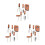 18 Stuks Mini 1:12 Poppenhuis Tuinset 5