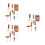 18 Stuks Mini 1:12 Poppenhuis Tuinset 10