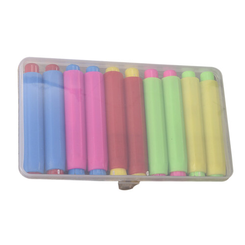 10 Unidades Suporte Para Giz Plástico Com