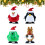 4 Stuks Kerst Speelgoed Grappig Wind Op Loop Dier 5