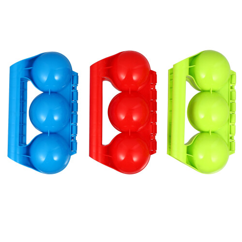 3Pcs De Plástico Para Bolas De Neve, Brinquedo Infantil Inverno