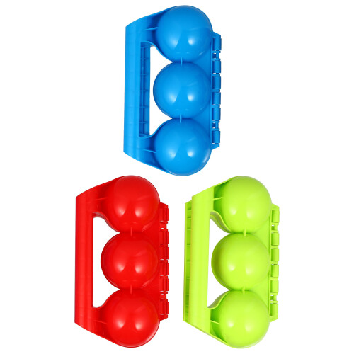 3Pcs De Plástico Para Bolas De Neve, Brinquedo Infantil Inverno 2