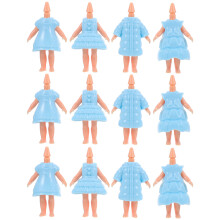 12 Unidades De Bonecas Com Acessórios E Roupas Brinquedo