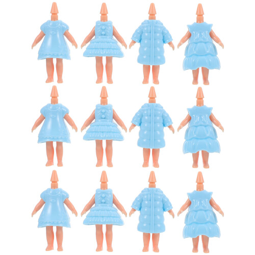 12 Unidades De Bonecas Com Acessórios E Roupas Brinquedo