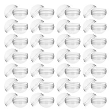 100Pcs Clear Round Plastic Capsules for Kids Easy-Open Toy Containers