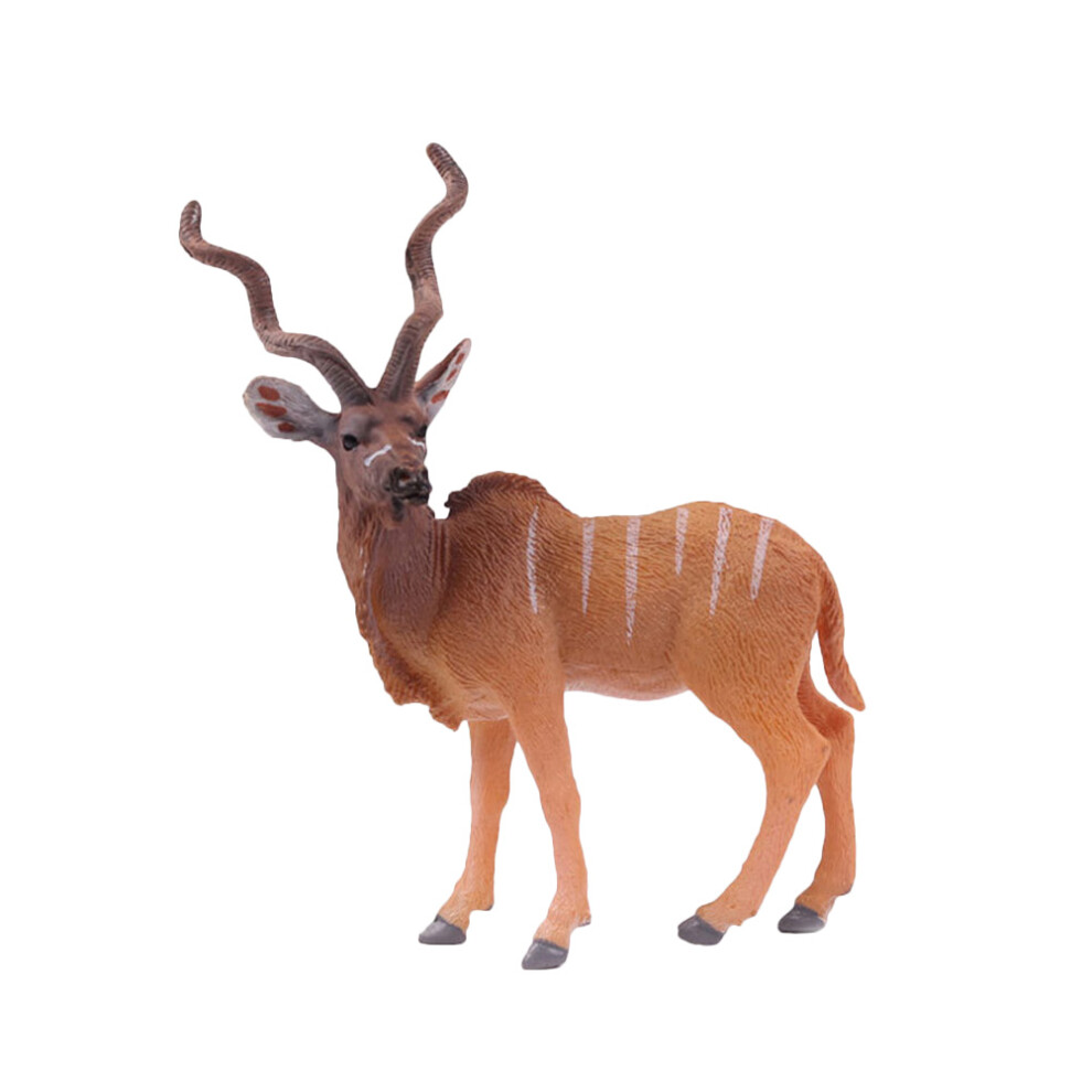 3 Sztuki Figurki Antylopy Z Rogami Dla Domu Ozdoba Edukacyjna-image