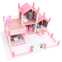 1 Set Villa Spielzeug Puppenhaus Mit Lernförderndem Puzzle