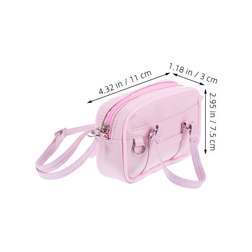 2 Pcs Mini Bolsa Para Bonecas: 18 Polegadas Acessório Diy 1