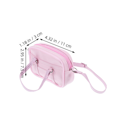 2 Pcs Mini Bolsa Para Bonecas: 18 Polegadas Acessório Diy 2