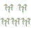 15 Unidades Mini Flores Artificial Para Mini Casa 4