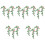 15 Unidades Mini Flores Artificial Para Mini Casa 5