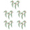 15 Unidades Mini Flores Artificial Para Mini Casa 8