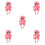 5 Sets Baby Popkleding Figuur Mini Overal Accessoire 2