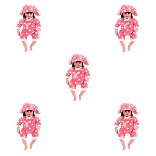 5 Sets Baby Popkleding Figuur Mini Overal Accessoire 1
