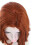 Peruca Média Longa Cachos Marrom Para Cosplay E 11