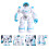 1 Set Grappig Kinderspeelgoed Licht Elektrische Robot (Wit) 4