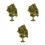 3Pcs Árvore Miniatura Para Decoração De Casa E 6