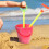 1 Conjunto 6 Peças Praia Balde Com Balde E 6