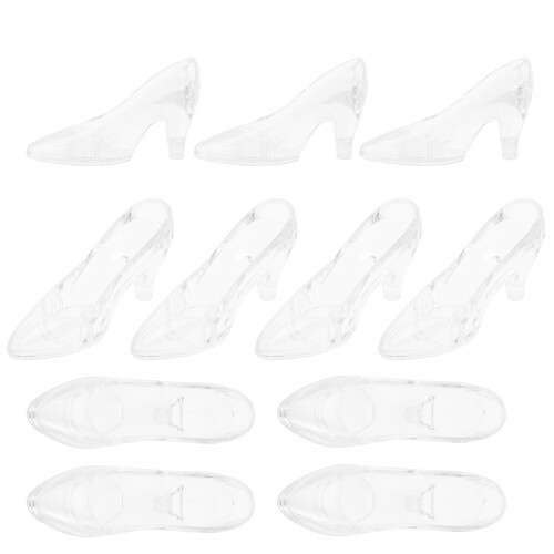 12 Transparente Mini Schuhe Dekorative Desktop Zubehör 1