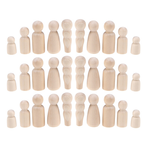 100 Stuks Pegpoppen Schilderen Educatief Knutselspeelgoed