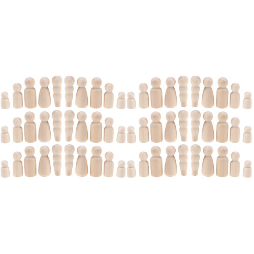 100 Stuks Pegpoppen Schilderen Educatief Knutselspeelgoed 1