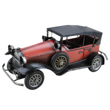 Rotes Retro Modellauto Handarbeit & Fotorequisite