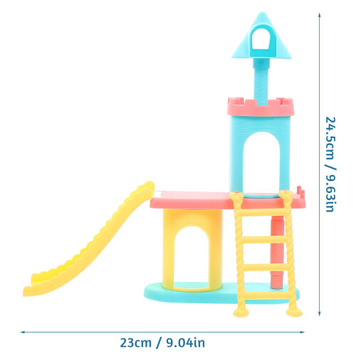 2Stk Mini Spielplatz Zubehör Modelle 2