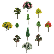 60 Unidades Mini Árboles Decorativos De Plástico Para Paisajismo