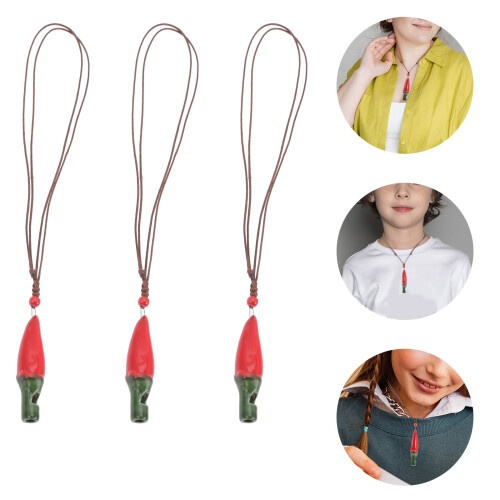3 Paprika Fluitjes Keramisch Kinder Speelgoed 2