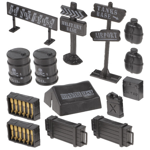 2 Sets Miniatuur Militaire Apparatuur Modellen Voor Kinderen