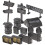 2 Sets Miniatuur Militaire Apparatuur Modellen Voor Kinderen 8
