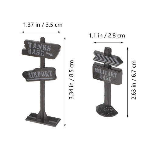 2 Sets Miniatuur Militaire Apparatuur Modellen Voor Kinderen 1