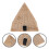 3 Stuks Hars Decoratie Mini Egyptisch Speelgoed Figurines 10